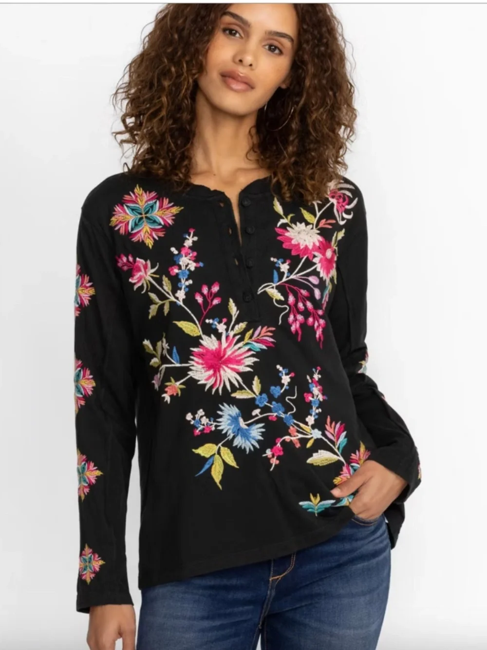 Johnny Was Shirt: JULIE RAW SEAM HENLEY - Picture 3 of 7